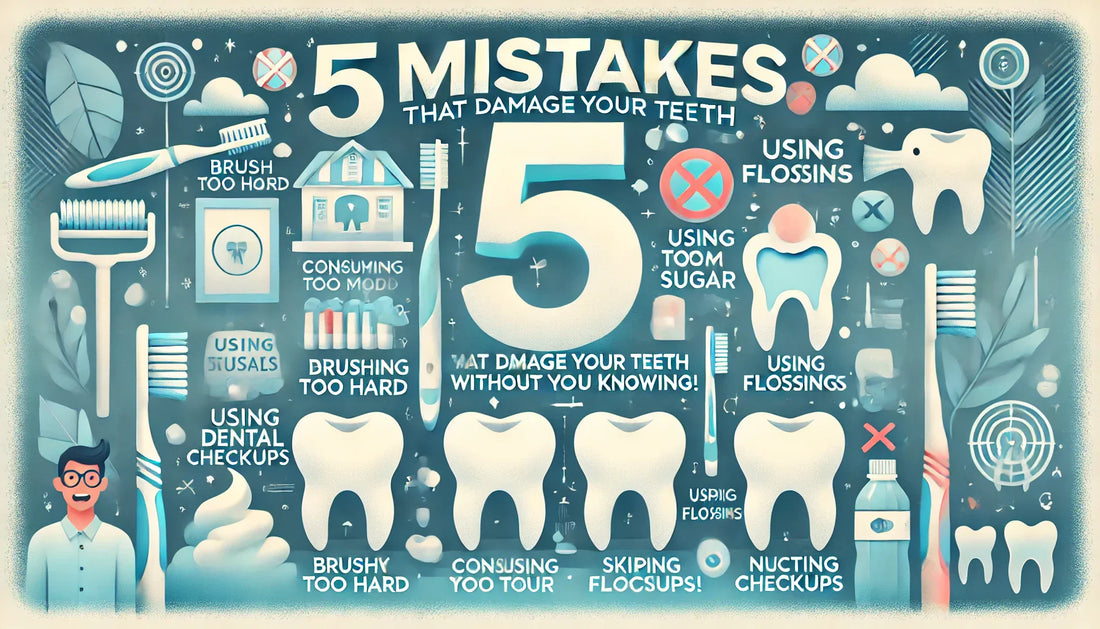 The 5 Mistakes That Damage Your Teeth Without You Knowing! 🚨