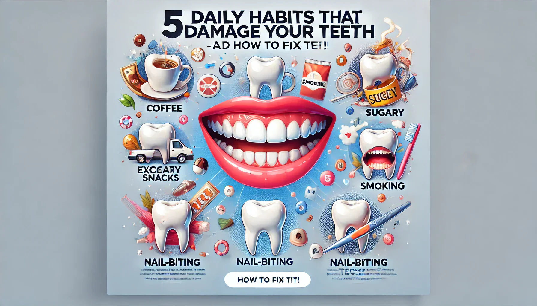 5 Daily Habits That Damage Your Teeth (and How to Fix Them!) 🚨