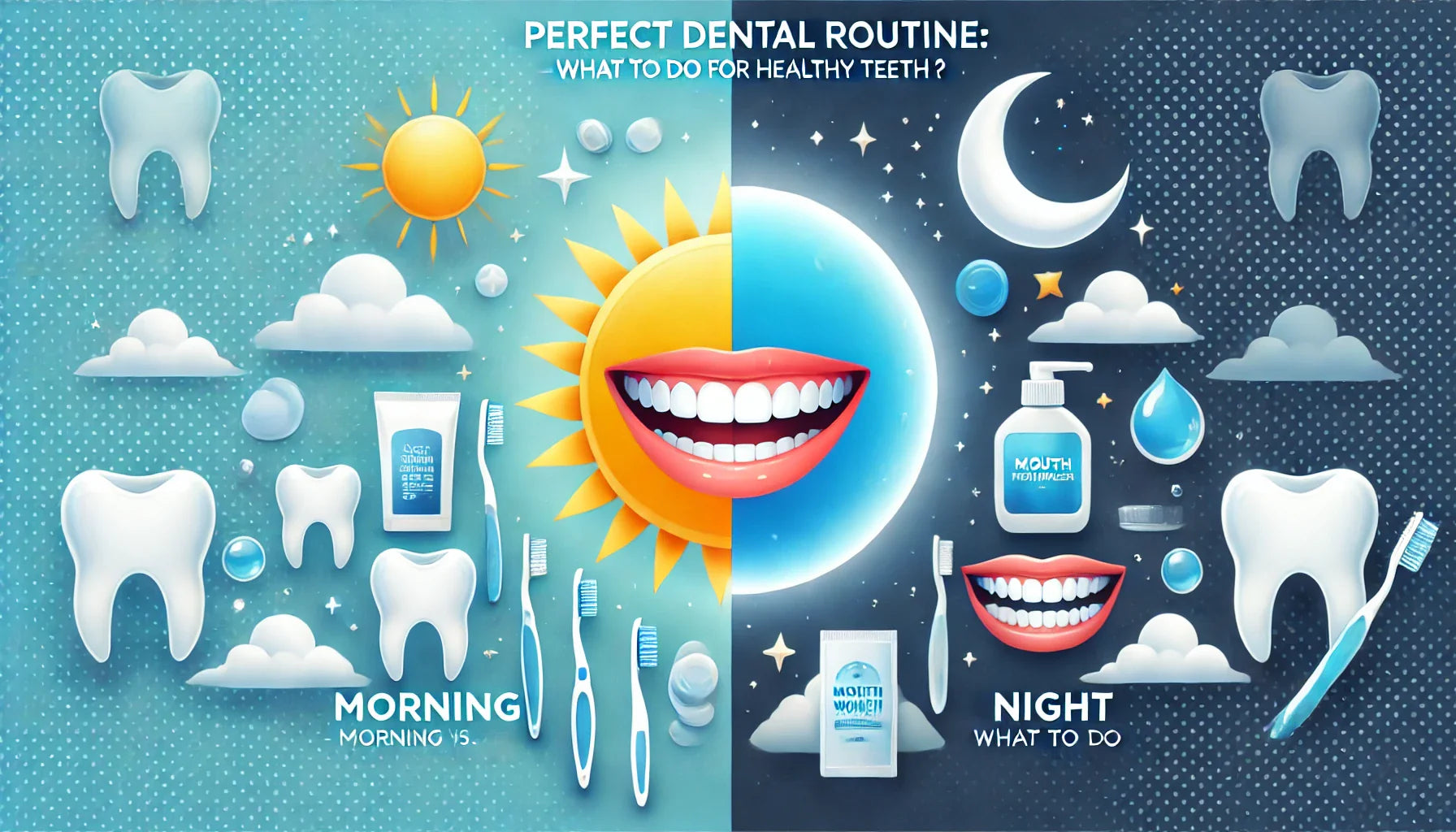 Perfect Dental Routine: Morning vs. Night – What to Do for Healthy Teeth? 🌅🌙