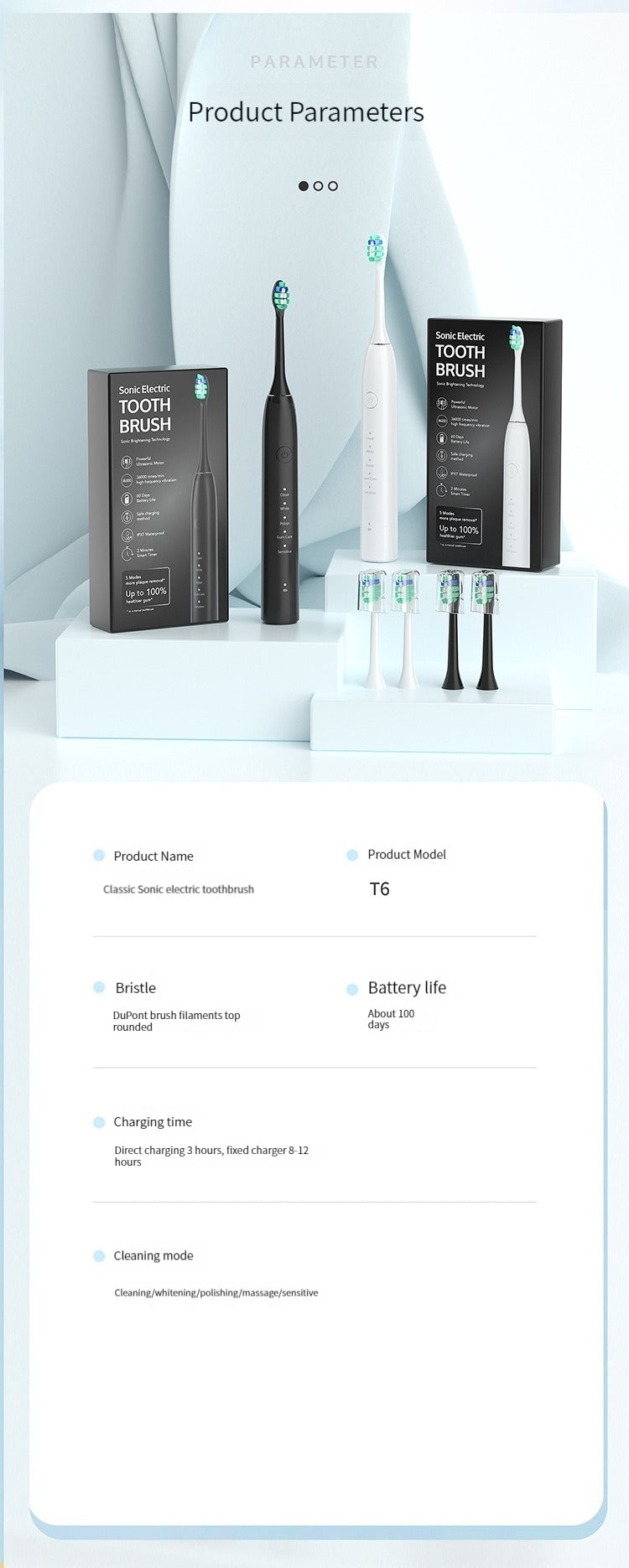 Smart Sonic Electric Toothbrush
