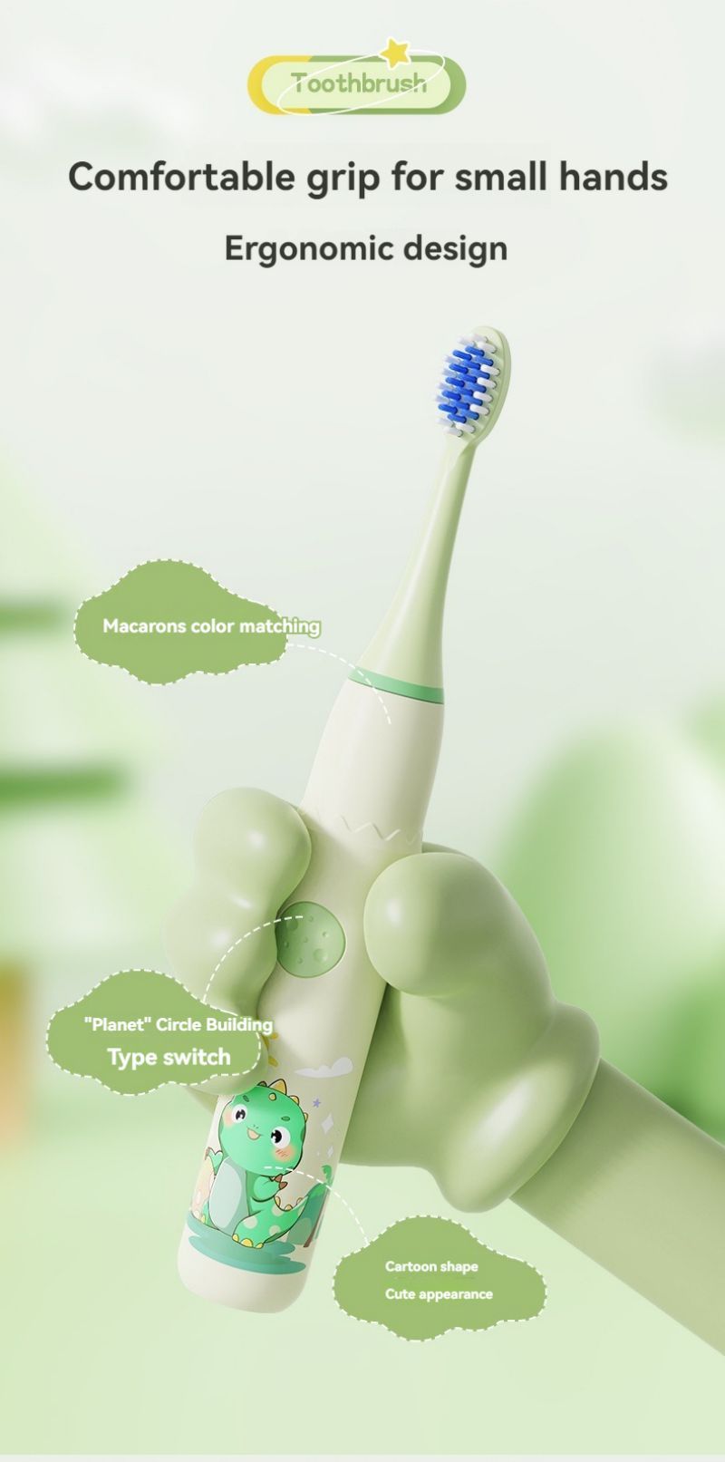 Children's Cartoon Electric Toothbrush - EdenCrafted™️