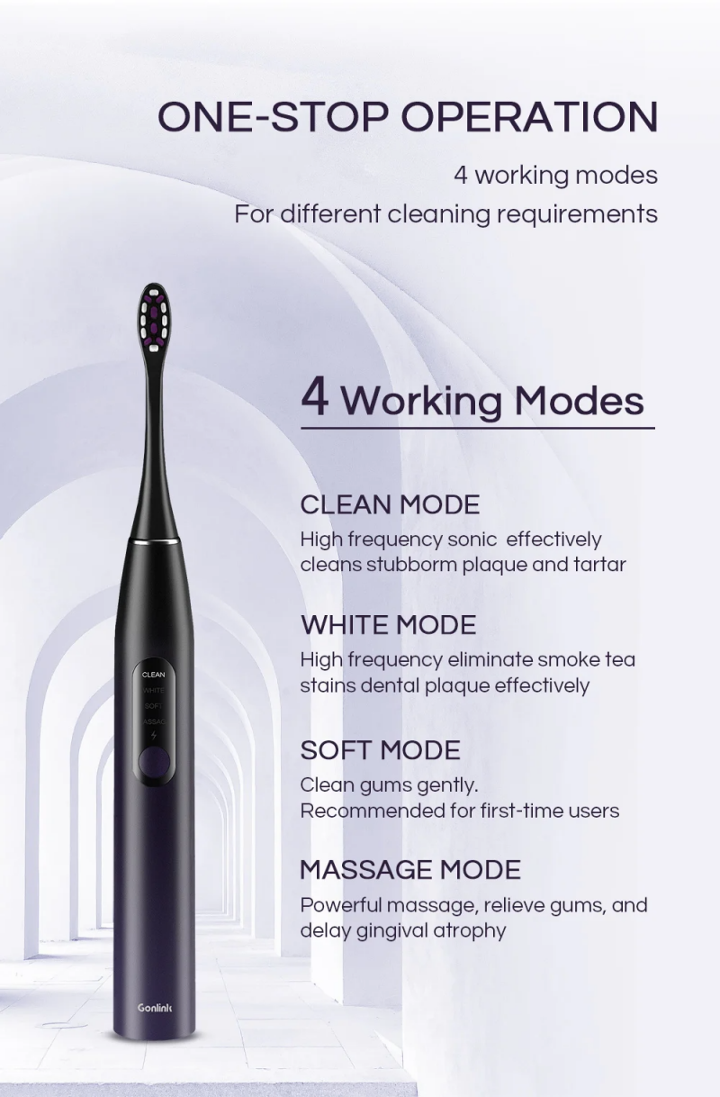 4-gear Washable Electric Toothbrush - Edencrafted