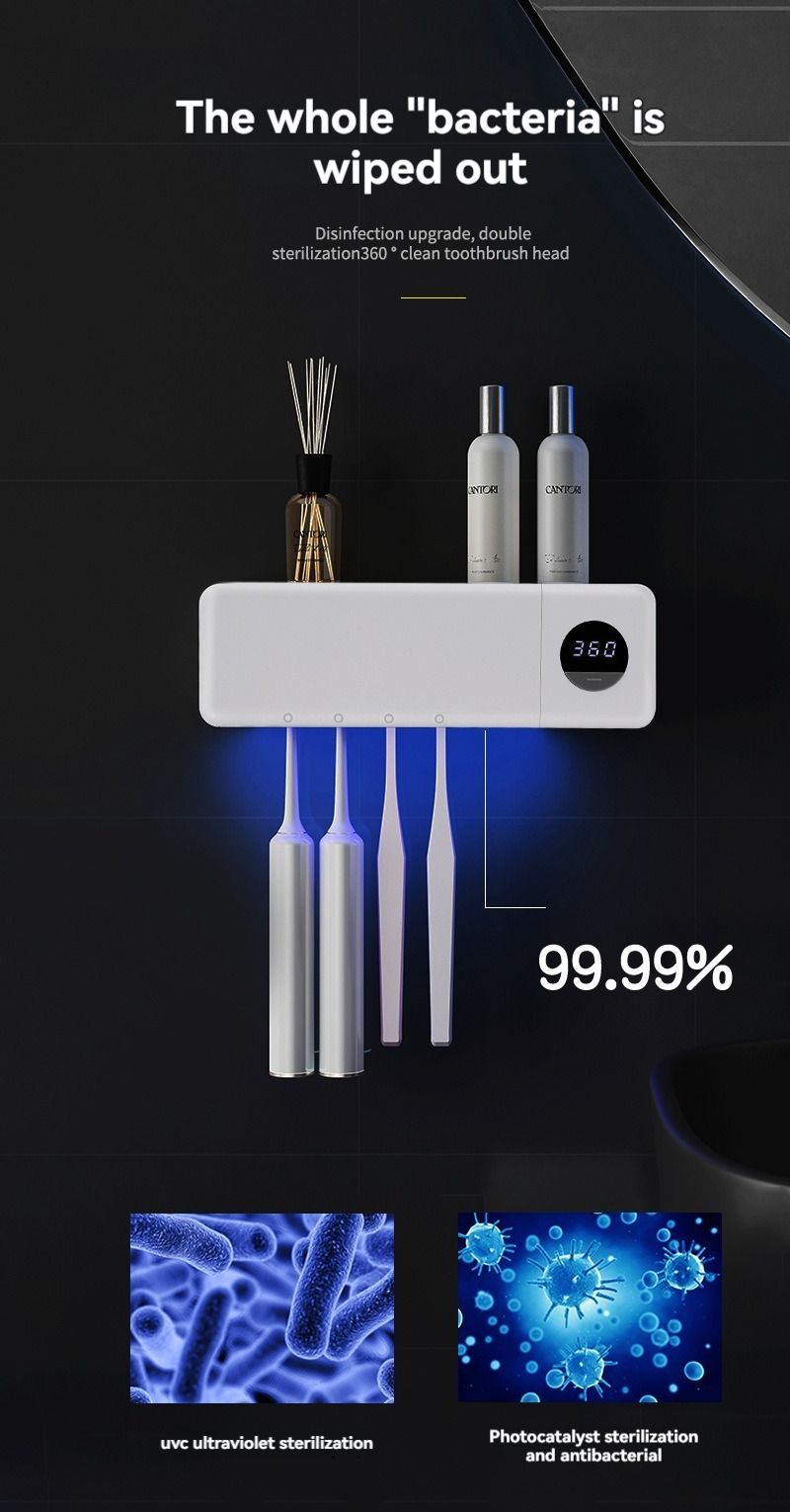 Punch-free Toothbrush Rack - EdenCrafted