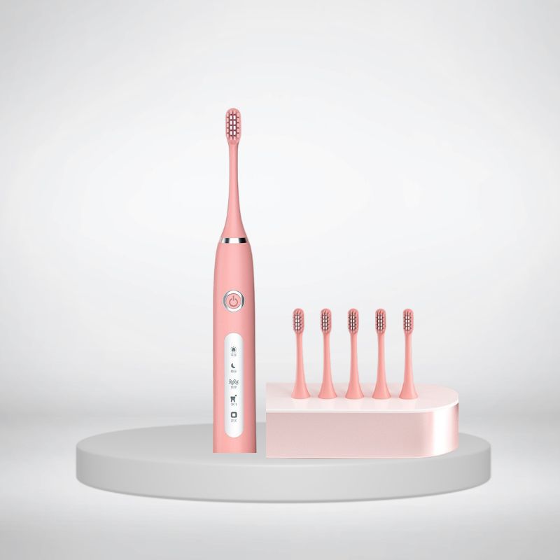 Portable Automatic Toothbrush Pink