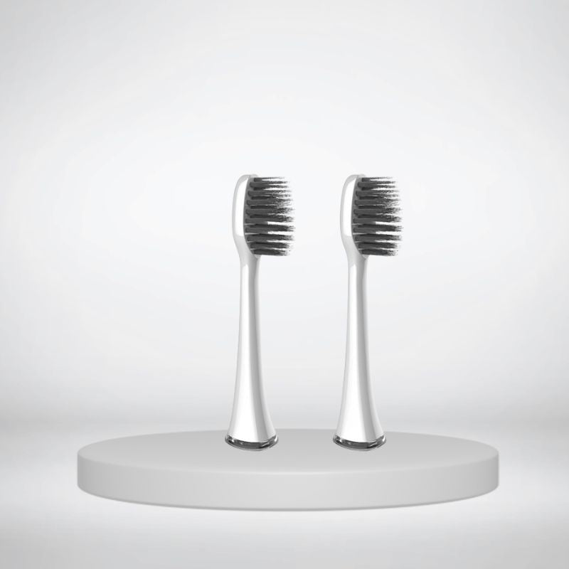 Electric toothbrush Soft hair replacement brush head - White