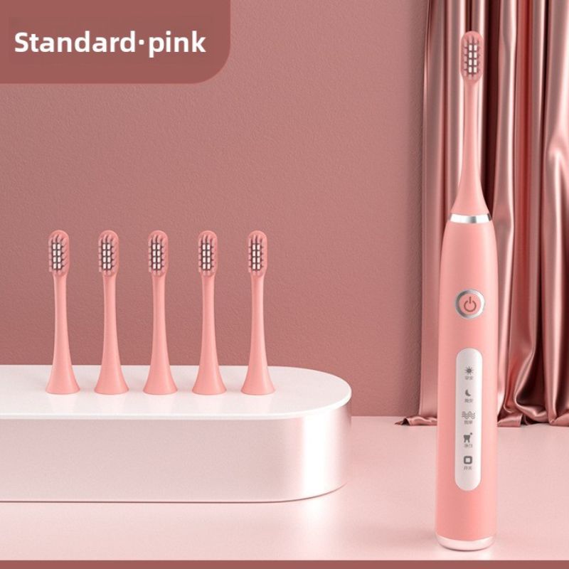 Portable Automatic Toothbrush Pink