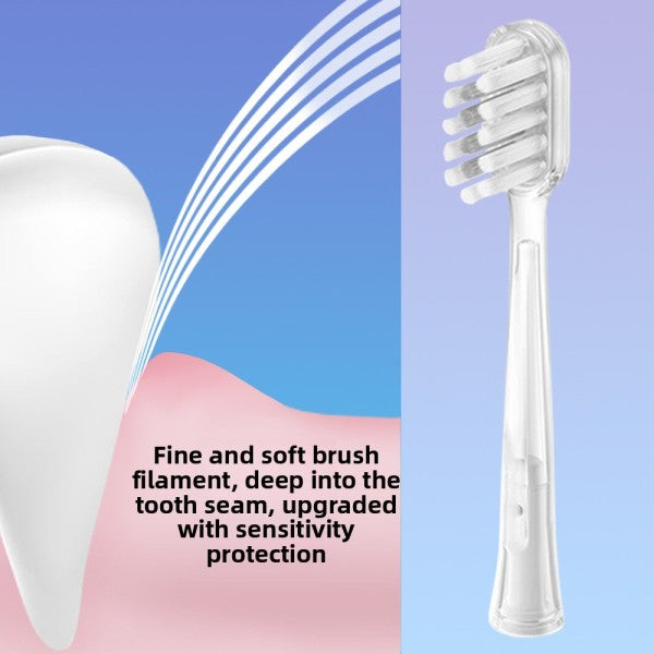 Electric Toothbrush Rubber-coated Cushioning Brush Head