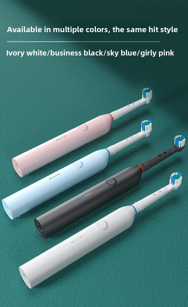 Rotating Head Electric Toothbrush blue and pink for travel