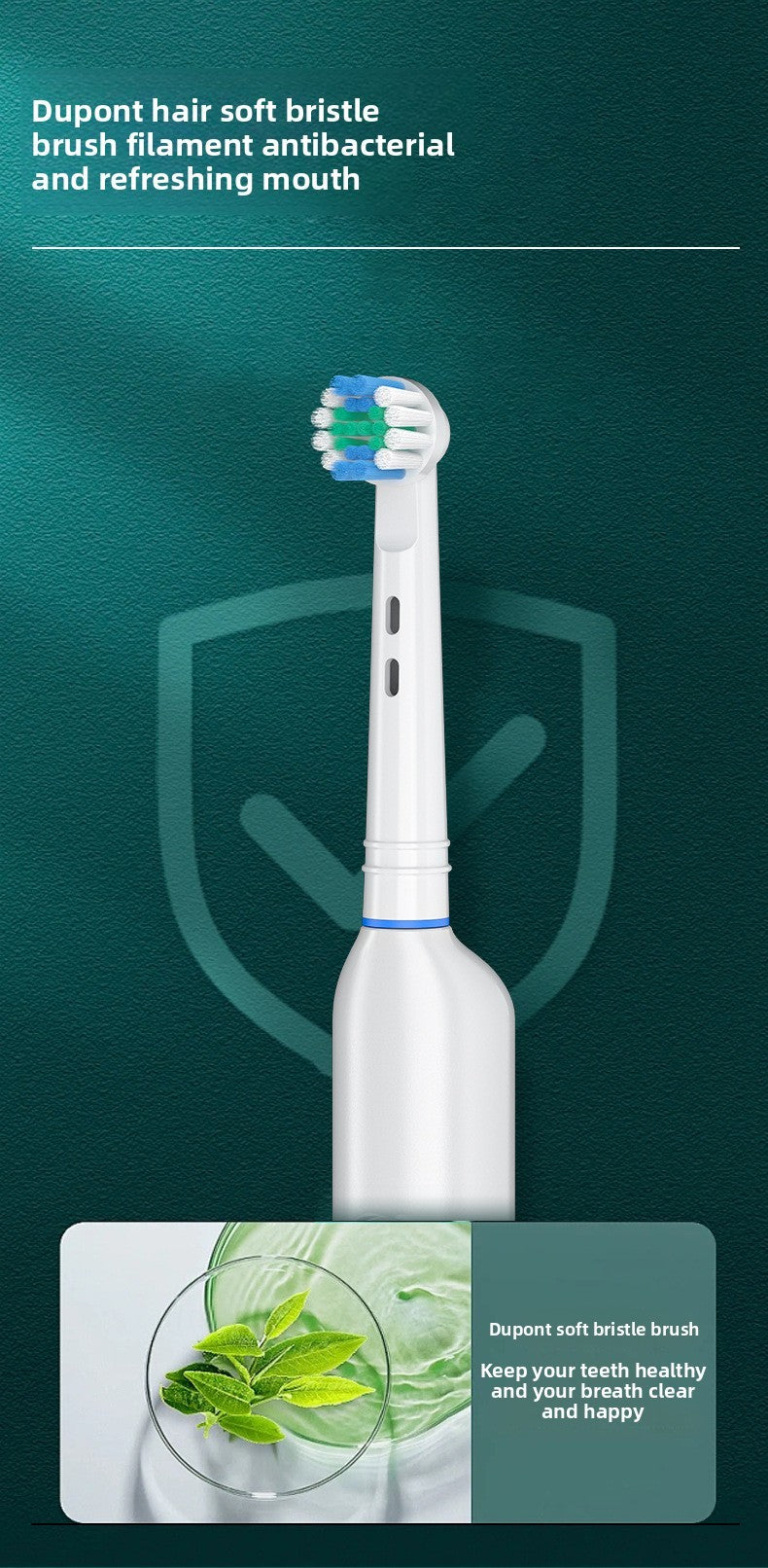 Rotating Head Electric Toothbrush