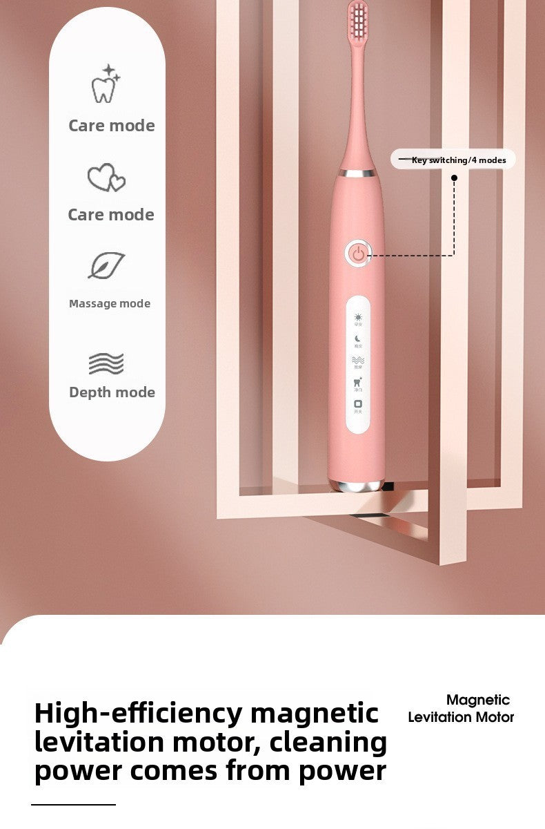 Portable Automatic Toothbrush Pink