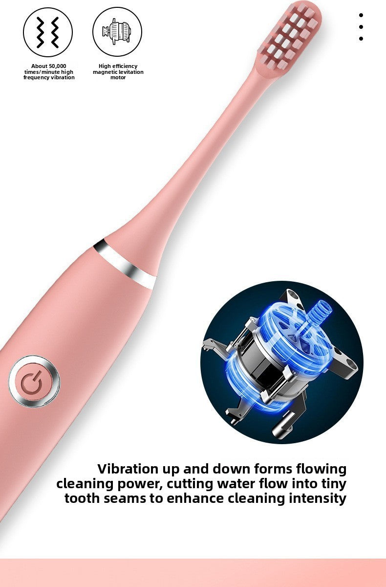 Portable Automatic Toothbrush Pink
