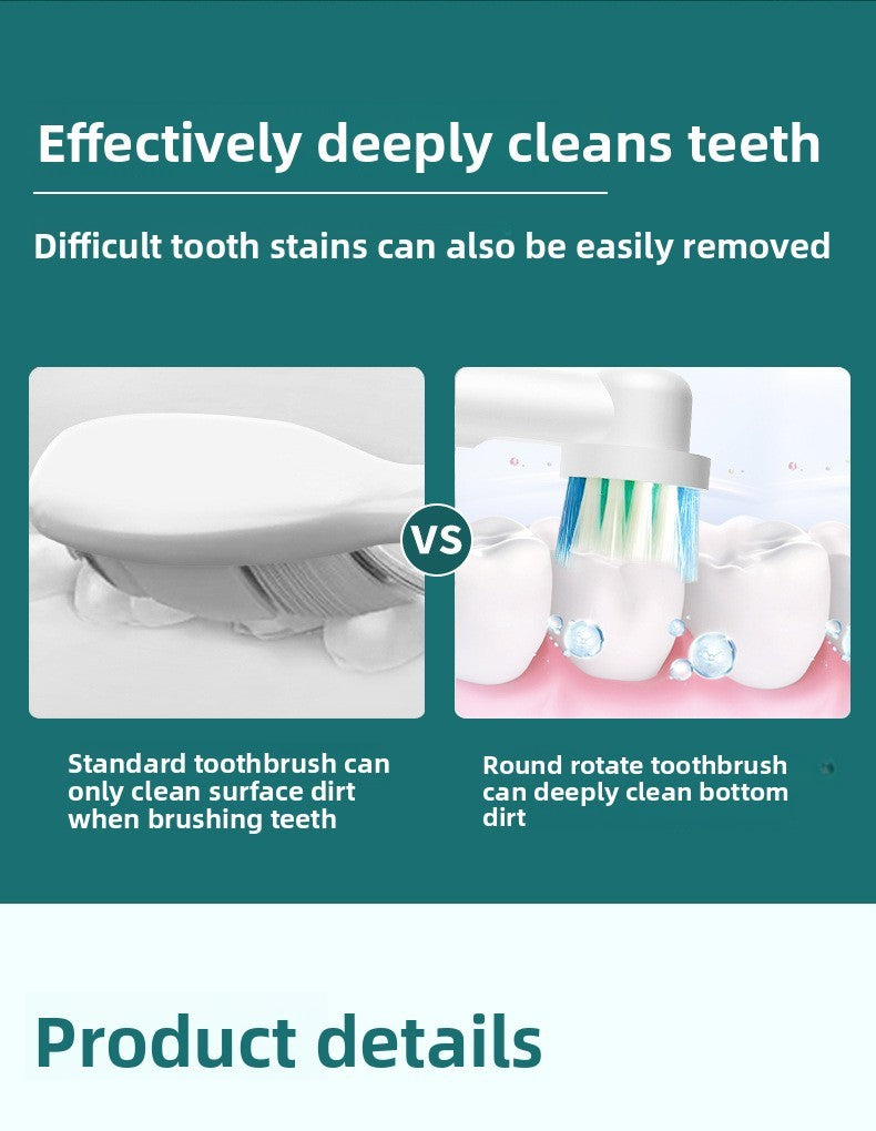 Rotating Head Electric Toothbrush