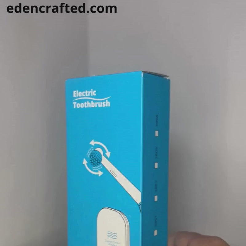 Rotating Head Electric Toothbrush blue and pink